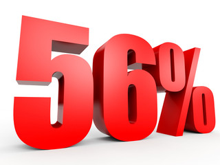 Discount 56 percent off. 3D illustration.