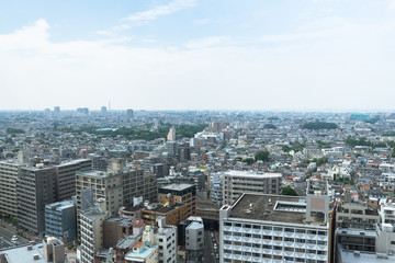 Fototapeta na wymiar 練馬区から埼玉方向の風景