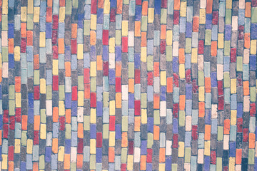 colorful tile wall background