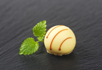 white chocolate praline