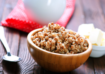 buckwheat with milk and butter