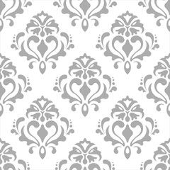 Classic Wallpaper Background White Grey Color