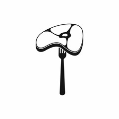 Steak Icon, simple style