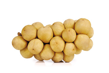 Thai fruits close up isolated on white background