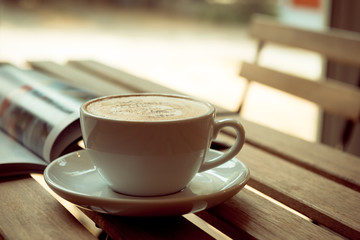 mug of hot coffee