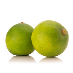 limes  isolated on white background