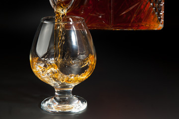 Glass of cognac