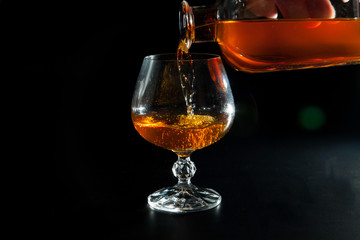Naklejka na ściany i meble Glass of cognac