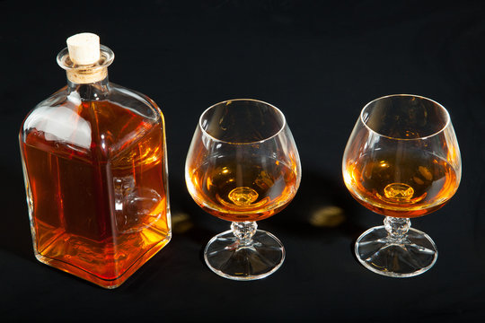 Glass of cognac