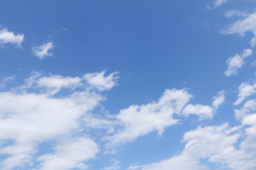 Naklejka na ściany i meble fresh blue sky and cloud background