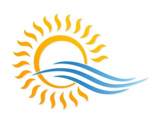 Logo sun and sea. 