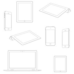 Seamless pattern of electronic devices