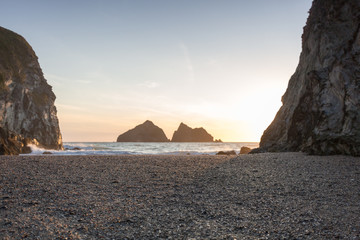 Holywell bay cornwall england UK