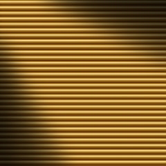 Obraz premium Horizontal gold tube background, lit diagonally