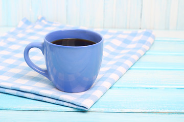 coffee mug cup gentle blue background