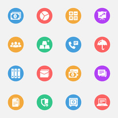 Business and Banking flat icons