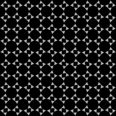 Abstract black and white geometric seamless pattern