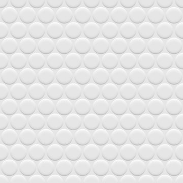 3d white background seamless pattern with circles © arturaliev