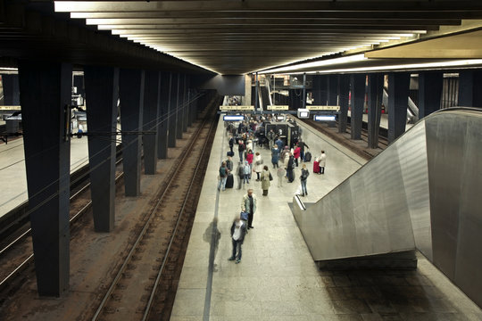 Warszawa Centralna railway station. Poland