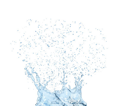 water splash isolated on white background