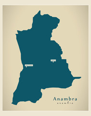 Modern Map - Anambra NG