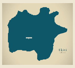 Modern Map - Ekiti NG