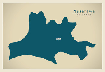 Modern Map - Nasarawa NG