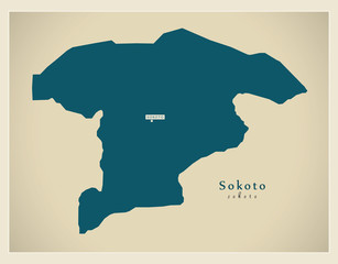 Modern Map - Sokoto NG