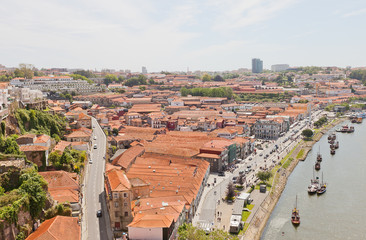 Fototapeta premium Vila Nova de Gaia near Porto, Portugal. UNESCO site