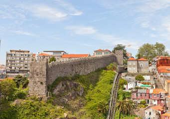 Ferdinand Walls of Porto, Portugal. UNESCO site