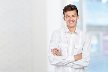Portrait of happy smiling man