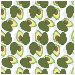 FRESH FRUITS PATTERNS. AVOCADOS