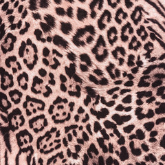 texture of print fabric striped leopard