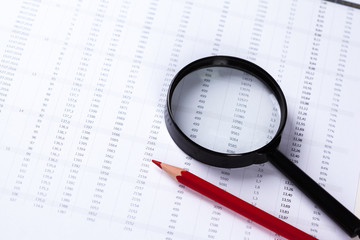 Magnifiers and documents.