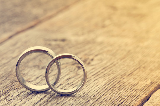 Pastel image with wedding rings