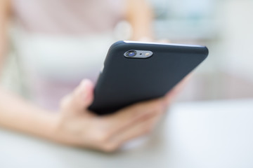 Woman use of cell phone