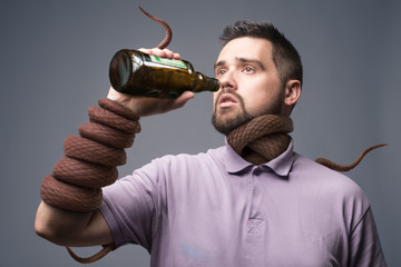 alcoholism concept art