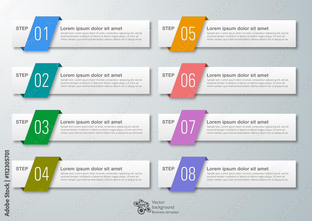 Wall mural web button and headline design, vector graphics