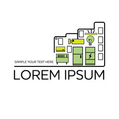 utility systems creative logo vector illustration