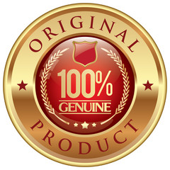 100% genuine product icon