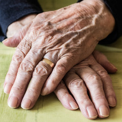 Eldery woman hands 