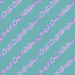 Fototapeta premium Seamless paisley pattern
