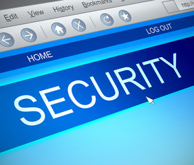 Security information concept.