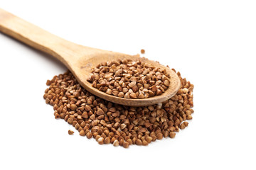 buckwheat isolated on white background