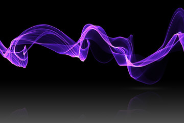 purple or blue abstract wave