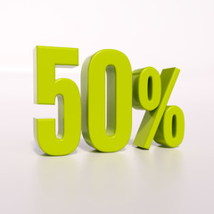 Percentage sign, 50 percent
