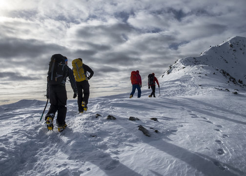 Scotland, Glencoe, Stob Coire Nan Lochain, mountaineering