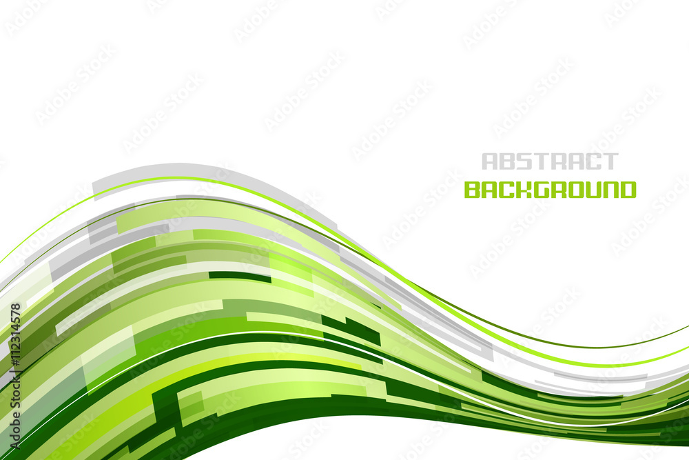 Wall mural abstract vector rectangular wave on a white background with glitter.