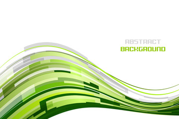 Abstract vector rectangular wave on a white background with glitter.