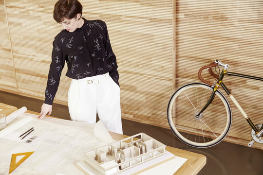 Architect in an office